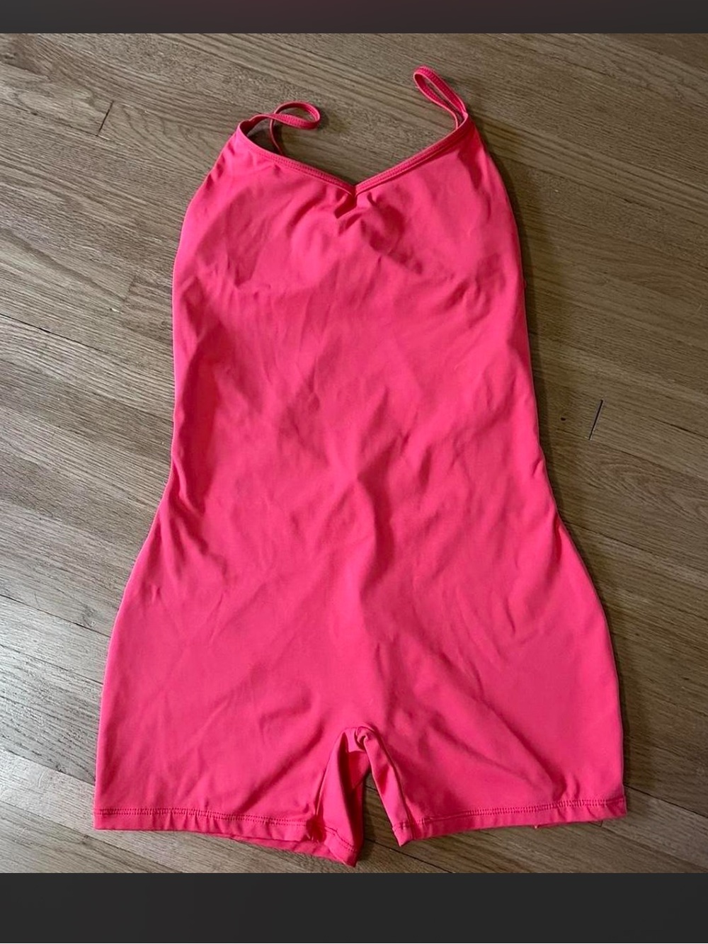 Red Open Back Athletic Bodycon Workout Set Size Medium